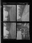 Scenes of a wreck; Woman and boy (4 Negatives) (October 23, 1957) [Sleeve 58, Folder a, Box 13]